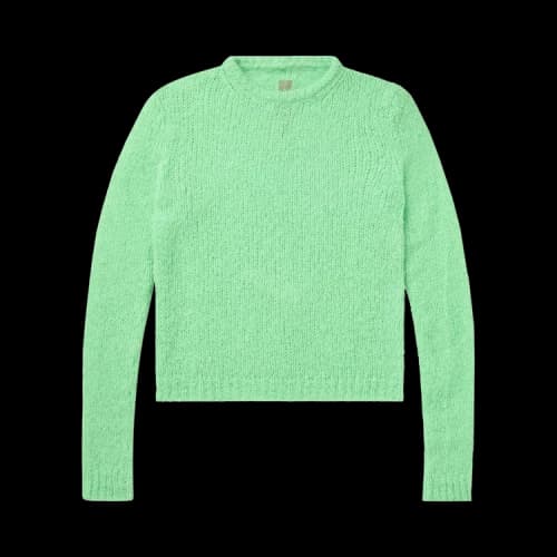 Rick Owens Biker Roundneck Sweater 'Milk'