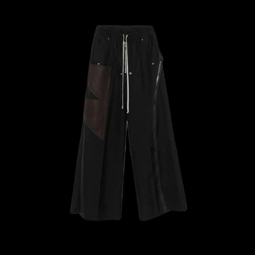 Rick Owens Wide Bela Pants 'Black/Brown/Black'