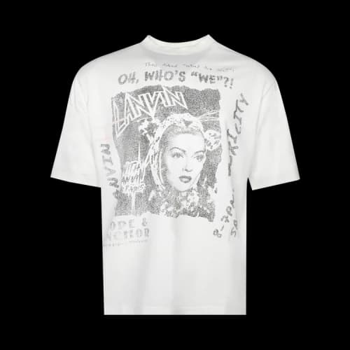 Lanvin Printed Tee-Shirt 'White Mustang'