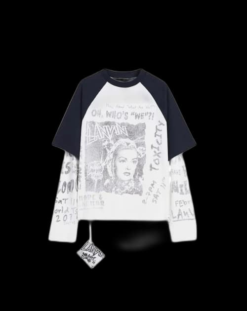 Lanvin x Future Long-Sleeved Print T-shirt Black