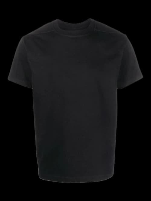 Rick Owens Round Neck Short Sleeve T-Shirt Black