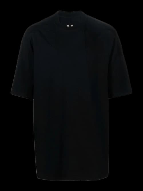 Rick Owens Oversized Cotton T-Shirt Black