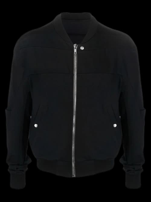 Rick Owens Geth Zip-Up Jacket Black