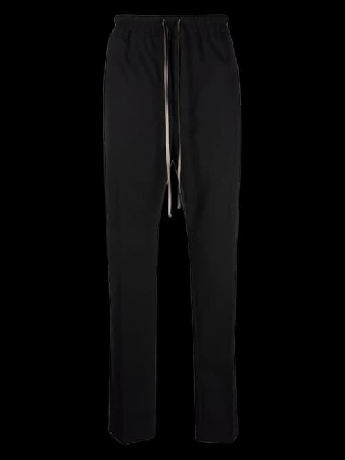Rick Owens Drawstring Tapered Trousers Black