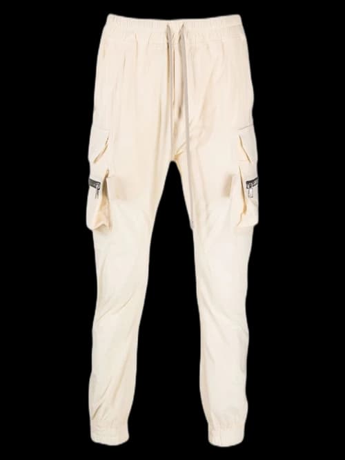 Rick Owens Drawstring-Waist Cargo Trousers Neutral