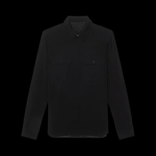 Rick Owens Press Stud Shirt 'Black'