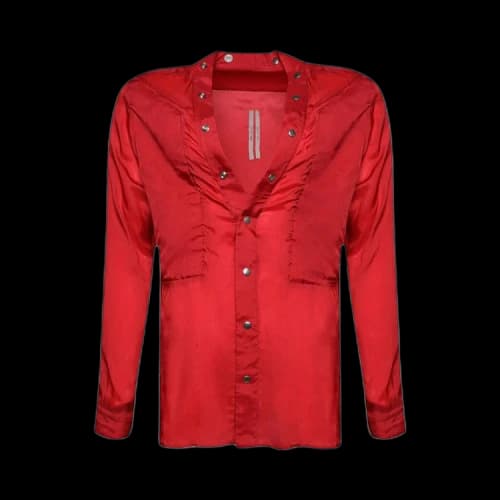 Rick Owens Larry Fog Pocket Shirt 'Cardinal Red'