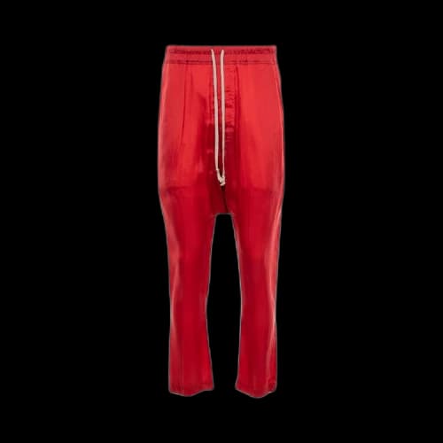 Rick Owens Drawstring Long Pants 'Red'