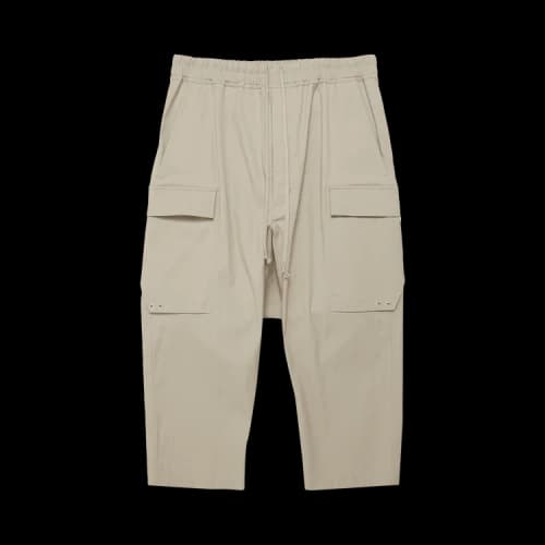Rick Owens Cargo Cropped Pants 'Pearl'