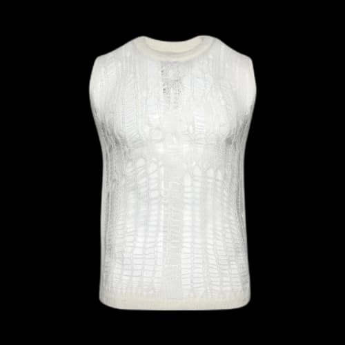 Rick Owens Spider Tank Top 'Milk'