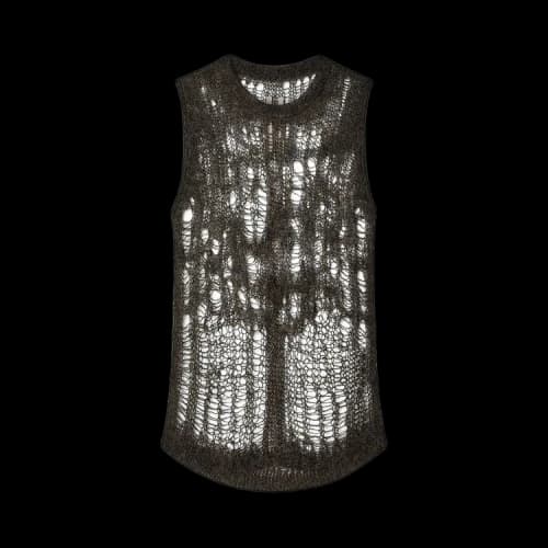 Rick Owens Spider Tank Sweater 'Dark Dust'