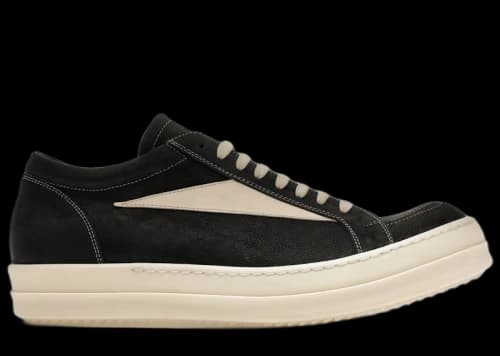 Rick Owens Lidor Vintage Sneaks Black Milk