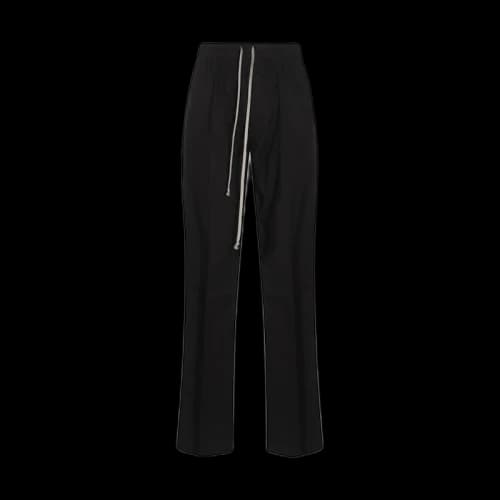 Rick Owens Cotton Dietrich Drawstring Pants Black