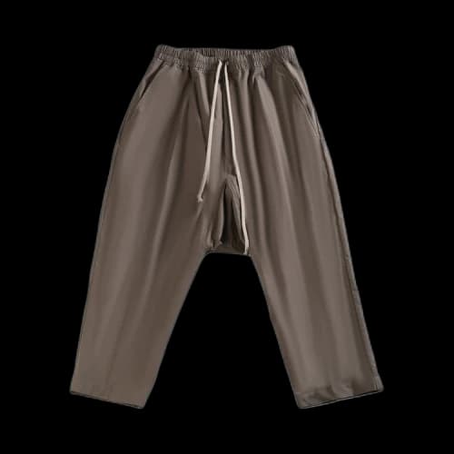 Rick Owens Drawstring Cropped Pants 'Dust'