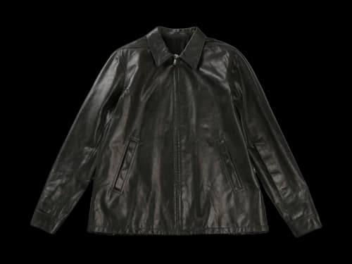 Rick Owens Giacca In Pelle Brad Jacket Black