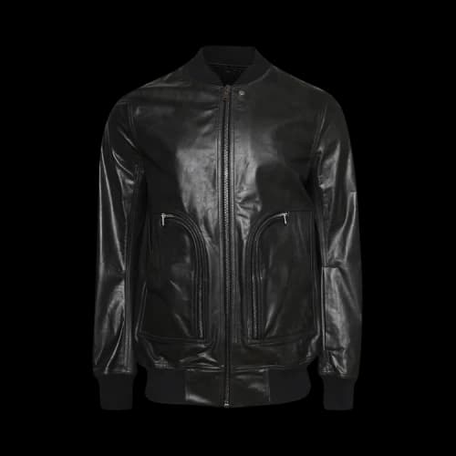 Rick Owens Bauhaus Flight Bomber Jacket 'Black'