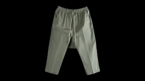Rick Owens Drawstring Cropped Pants Euca