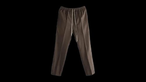 Rick Owens Drawstring Slim Long Pants Dark Dust