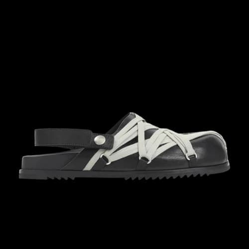 Rick Owens Megalace Granola Mule 'Black'