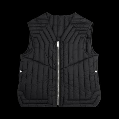 Rick Owens Gethsemane Cargo Vest In Lightweight Nylon 'Black'