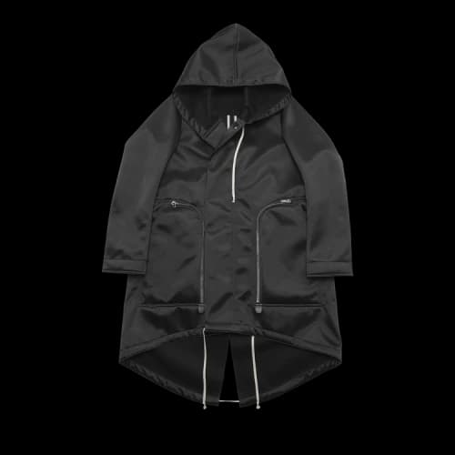 Rick Owens Bauhaus Fishtail Parka 'Black'
