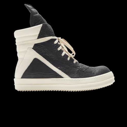 Rick Owens Strobe Geobasket High 'Black Milk Scarpe Pelle'