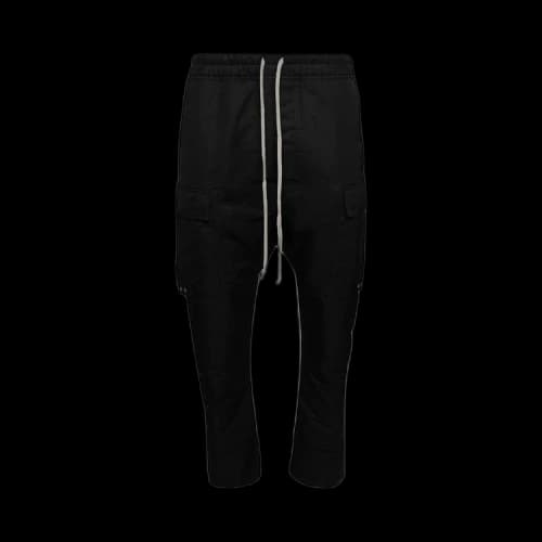 Rick Owens Long Cargo Pants 'Black'