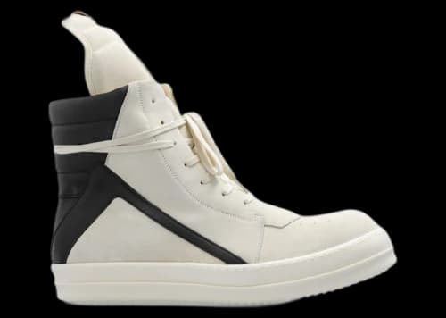 Rick Owens Geobasket Milk Black
