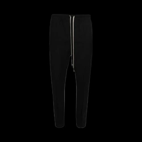 Rick Owens Drawstring Slim Long Pants 'Black'