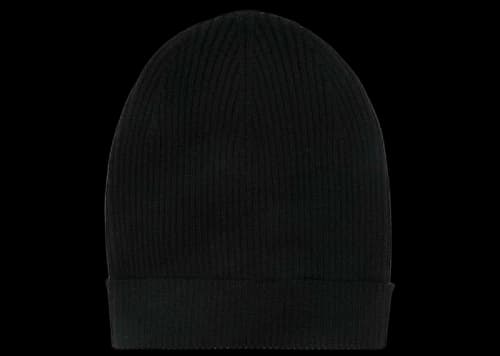 Rick Owens Cashmere Ribbed Beanie Black