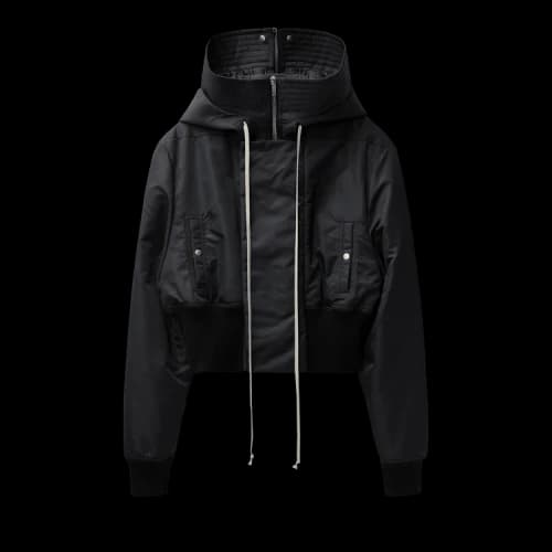 Rick Owens Cropped Alice Parka 'Black'
