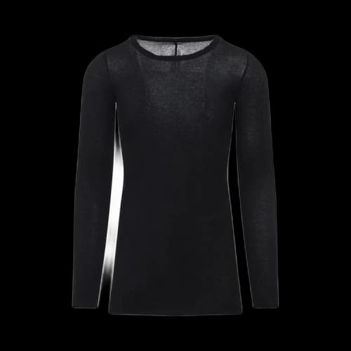 Rick Owens Rib Long-Sleeve T-Shirt 'Black'