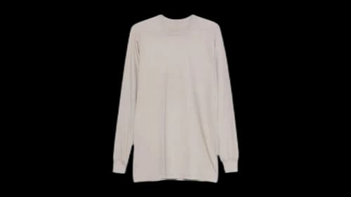 Rick Owens Level Ls T-shirt Pearl