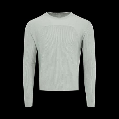 Rick Owens Ribbed Geo Sweatshirt 'Washed Indigo'