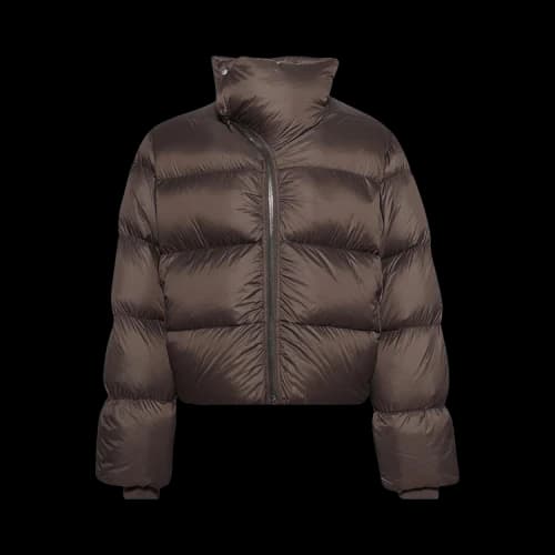 Rick Owens Woven Down Jacket 'Dark Dust'