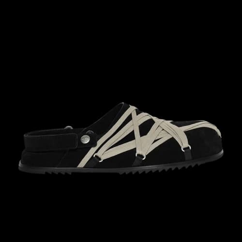 Rick Owens Concordians Megalaced Mule Granola 'Black Suede'