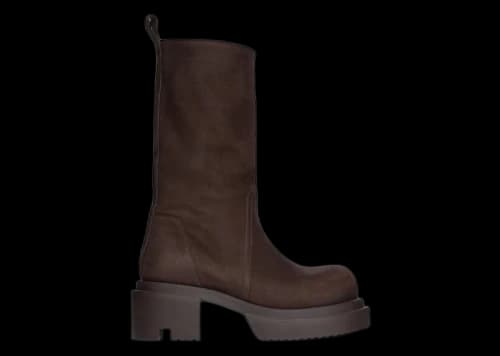 Rick Owens Concordians Calf Pull On Bogun Boot Brown