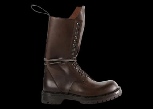 Rick Owens Stivali Army Laced Boot Brown