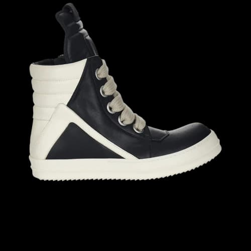 Rick Owens Concordians Jumbo Laced Geobasket 'Black Milk'
