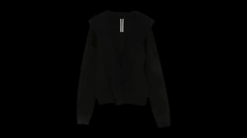 Rick Owens Hoodie Robe Black