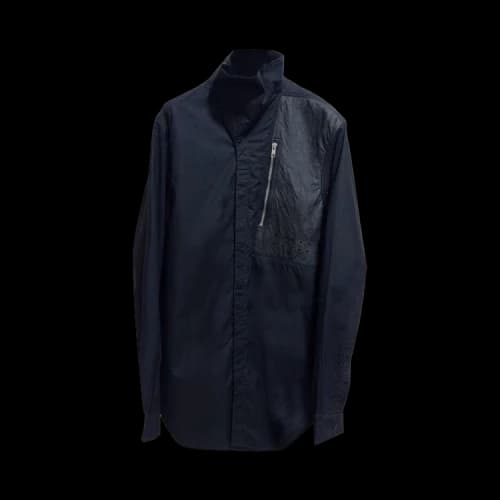 Rick Owens Leather Shirt 'Black'