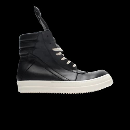 Rick Owens FW17 Glitter Geobasket 'Black and Milk White'