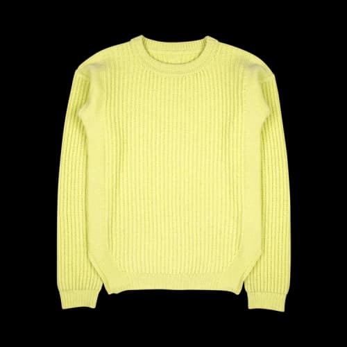 Rick Owens Sisyphus Fisherman Knit Sweater 'Lime'