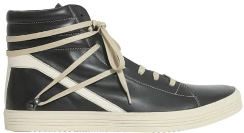 Rick Owens Geothrasher High Black Leather