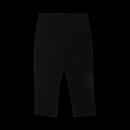 Rick Owens New Wool Cropped Astaires Pants 'Black'
