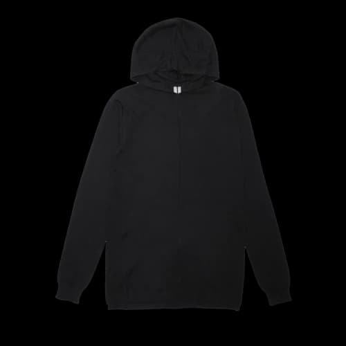 Rick Owens Long Line Knit Hoodie 'Black'