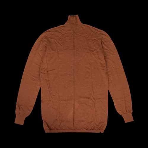 Rick Owens Cashmere Long-Sleeve Turtle Neck Sweater 'Rust'
