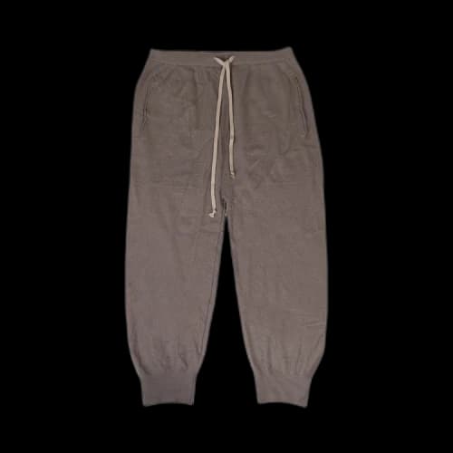 Rick Owens Cashmere Knit Drawstring Track Pants 'Dust'
