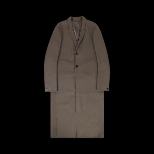 Rick Owens Wool Moreau Coat 'Dust Gray'