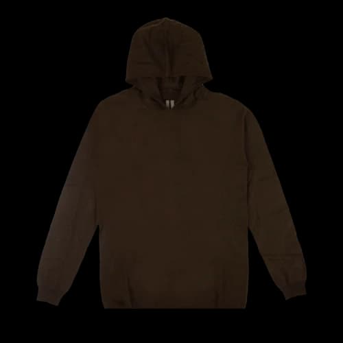 Rick Owens Cashmere Knitted Hooded Sweatshirt 'Brown'